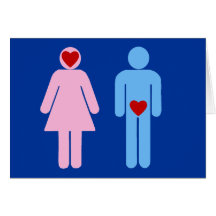 Man Woman Love Humour Tshirt Cards