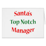 Manager Top Notch Card