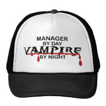 Manager Vampire by Night Trucker Hat