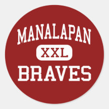 Manalapan - Braves - High - Englishtown New Jersey Sticker