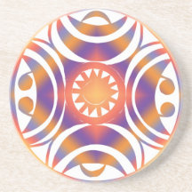 "Mandala" Beverage Coaster