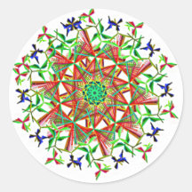 mandala burst sticker