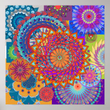 Mandala Collage Print