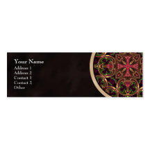 Mandala, Kaleidoscopic Cross Abstract Business Card