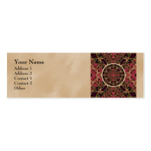 Mandala, Kaleidoscopic Cross Tapestry Abstract Business Card