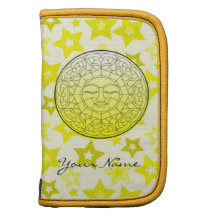 Mandala Yellow Sun or Moon with Stars Planners