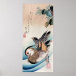 Mandarin Ducks,  Ando Hiroshige Poster