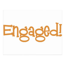 Mandi-Engaged-Orng Postcard