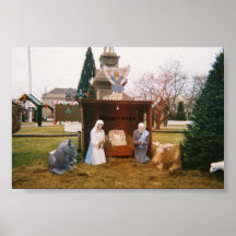Manger Scene Poster