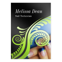 Manicure Pedicure Salon Technician Business Card