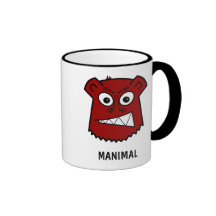 Manimal red mug