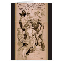 Man's Enemy Retro Theatre Card