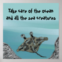 Manta Ray Habitat Protection Print