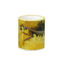 Mantis & Chrysanthemums - Mug #2