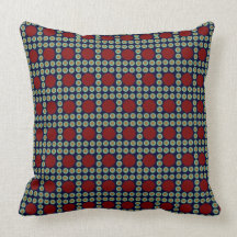 Many circles throw pillow - square
