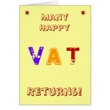 Many Happy VAT Returns! Card