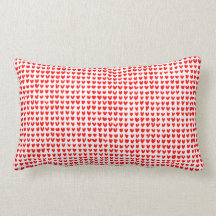 many hearts(red)(lumbar) throw pillows