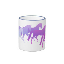 Many Horses (purples) Mug