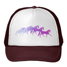 Many Horses (purples) Trucker Hats