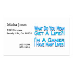Many Lives Gamer Business Card Templates