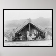 Maori Family New Zealand 1917 Posters