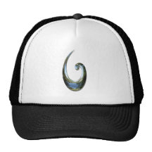 Maori Fish Hook - Chrome Trucker Hats