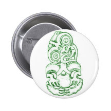 Maori Hei-Tiki Sketch Button