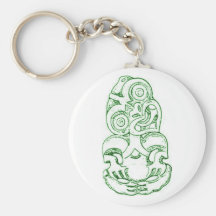 Maori Hei-Tiki Sketch Keychain