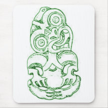 Maori Hei-Tiki Sketch Mousepad