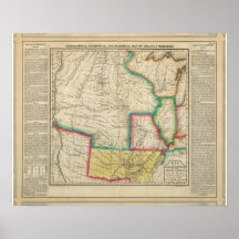 Map Of Arkansas Territory Posters