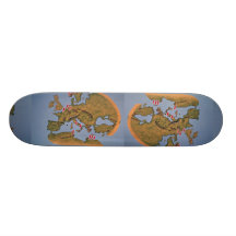 Map of Europe, where the guards operated during Wo Skate Boards