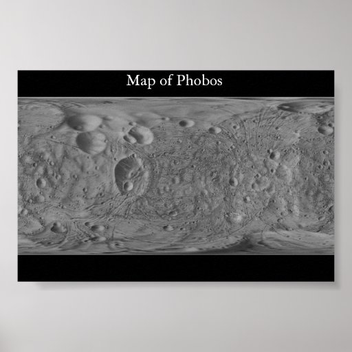 Map of Phobos Print