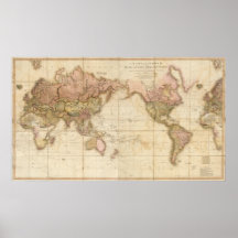 Map of the world posters