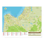 Mapa da Cidade de Haifa em Israel posters