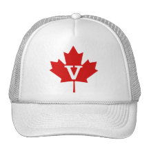 MAPLE LEAF INITIAL  V MESH HATS