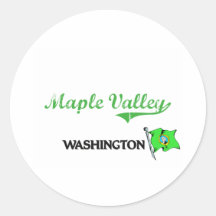 Maple Valley Washington City Classic Sticker