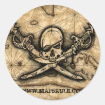 Mapsrule.com Pirate Sticker