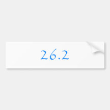 Marathon Miles Bumper Stickers
