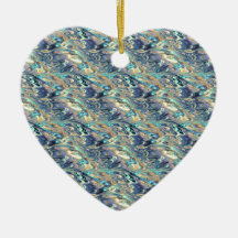 Marble Christmas Tree Ornament