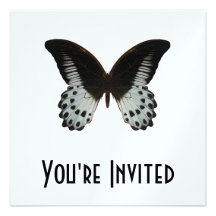 Marble Swallowtail Butterfly Personalized Invitation