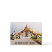 Marble Temple of Gold over Khmer Lion Bangkok Card postcards
