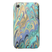 marbled paper pattern iPhone 3 Case