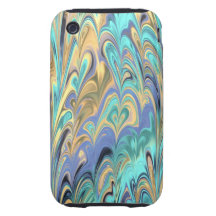 marbled paper pattern iPhone 3 Case