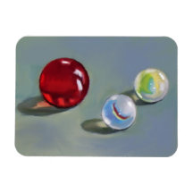 Marbles: Still Life Painting: Realism, Art Vinyl Magnets
