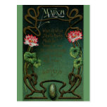 March Birthday with Lotus & Bloodstone Postcards
