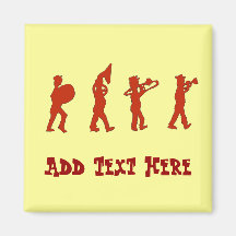 Marching Band, add text Magnets
