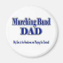 Marching Band Dad/ Clarinet Refrigerator Magnets