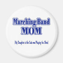 Marching Band Mum/ Oboe Refrigerator Magnets