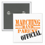 Marching Band Parent Stamped Pinback Button