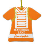 Marching Band Uniform Photo Orange ornaments